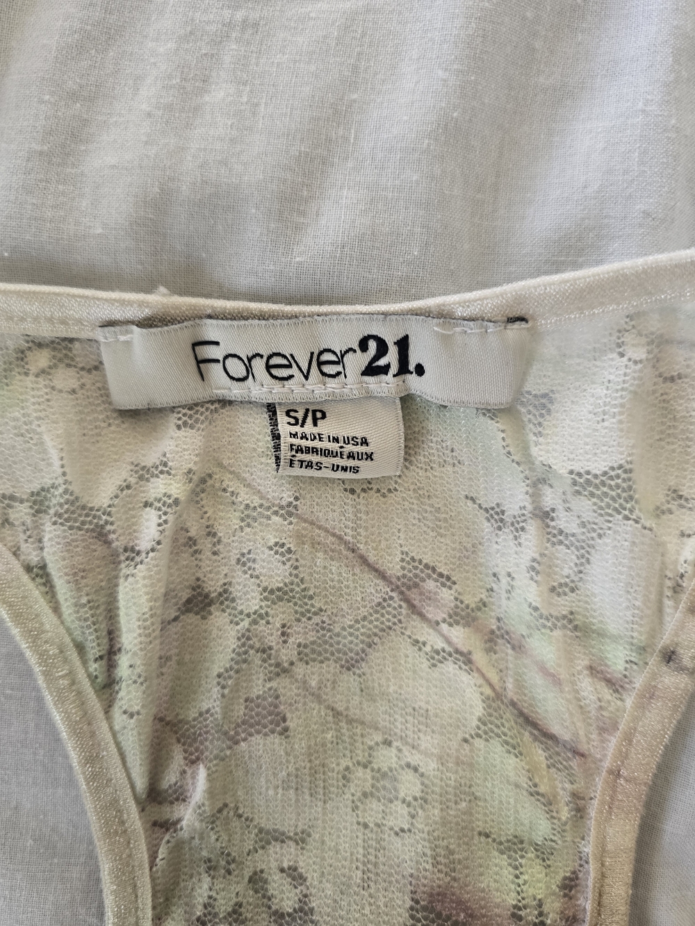 Forever 21 Floral Ruffle Racerback Tank Top - Multicolor Pastel - Picture 3 of 6